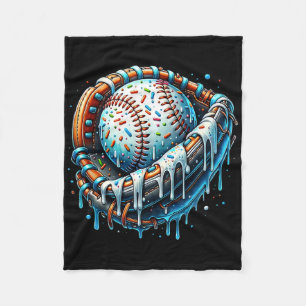 Bysebyll Drip Ice Cream Sprinkles Bysebyll Glove 1 Fleece Blanket