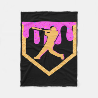 Bysebyll Drip Ice Cream Sprinkles Bysebyll Home Pl Fleece Blanket