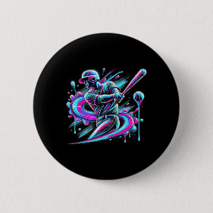 Bysebyll Drip Player Ice Cream  6 Cm Round Badge