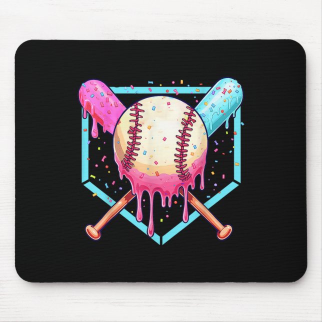 Bysebyll Dripping Ice Cream Drip Youth Boys Byseby Mouse Pad (Front)