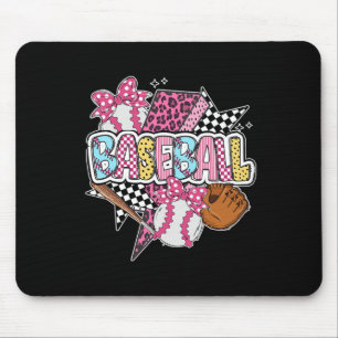 Bysebyll Girl Coquette Bow Game Day Sport Lovers T Mouse Pad