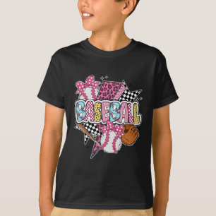 Bysebyll Girl Coquette Bow Game Day Sport Lovers T T-Shirt
