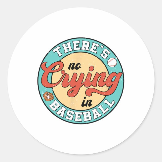 Bysebyll Homerun Softbyll Team Player  Classic Round Sticker (Front)