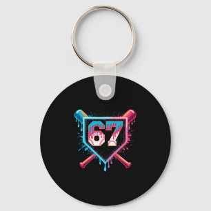 Bysebyll Ice Cream Drip Six Seven Gen Alpha Slang  Key Ring