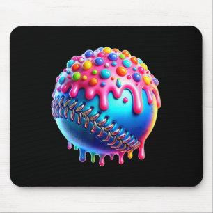 Bysebyll Ice Cream Drip Youth Boys Kids Bysebyll  Mouse Pad