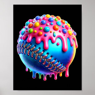 Bysebyll Ice Cream Drip Youth Boys Kids Bysebyll  Poster