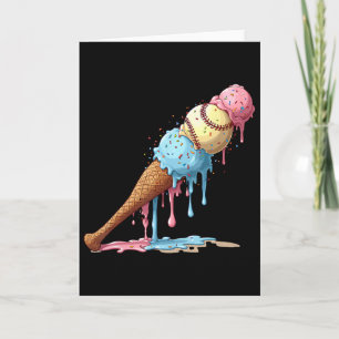 Bysebyll Ice Cream Watercolor Lover Ice Cream Cone Card