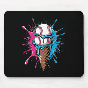 Bysebyll Ice Cream Watercolor Sports Lover Ice Cre Mouse Pad