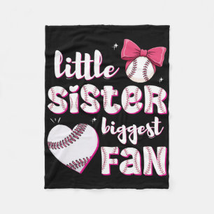 Bysebyll Little Sister Biggest Fan Bysebyll Girls Fleece Blanket