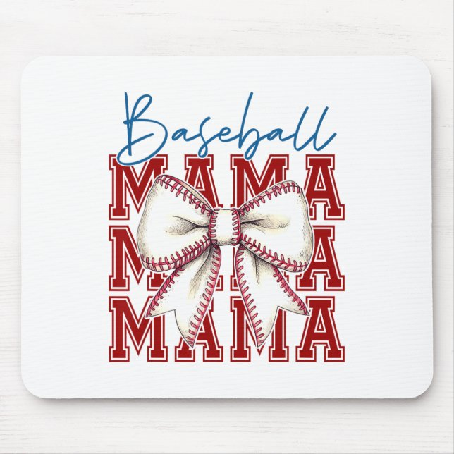 Bysebyll Mama Bow Graphic Unique Design  Mouse Pad (Front)