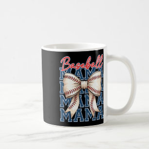 Bysebyll Mama Coquette Bow Game Day Bysebyll Mothe Coffee Mug