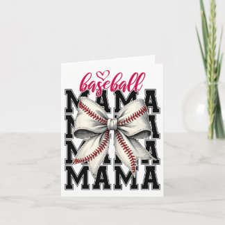Bysebyll Mama Coquette Bow Game Day Bysebyll Mum  Card