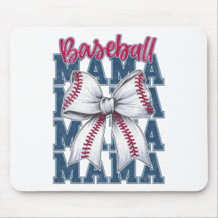 Bysebyll Mama Coquette Bow Game Day Bysebyll Mum M Mouse Pad