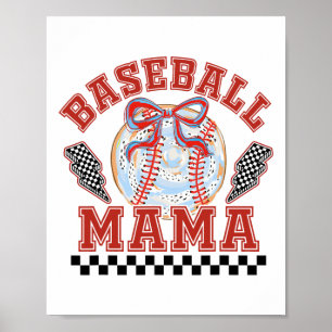 Bysebyll Mum Coquette Bow Family Mummy Mama Women Poster