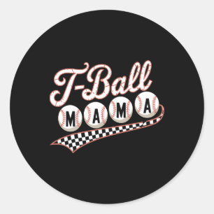 Bysebyll Mum For Game Day Family Mothers Day T-byl Classic Round Sticker