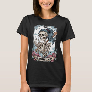 Bysebyll Mum Tarot Card Skeleton Bysebyll Mum Moth T-Shirt