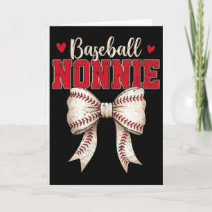Bysebyll Nonnie Coquette Bow Game Day Mothers Day  Card