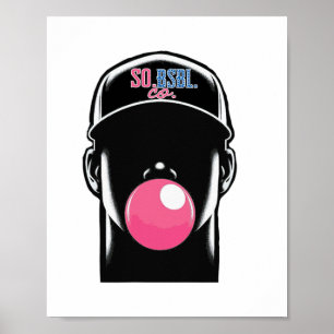 Bysebyll Player Bubble Gum  Poster