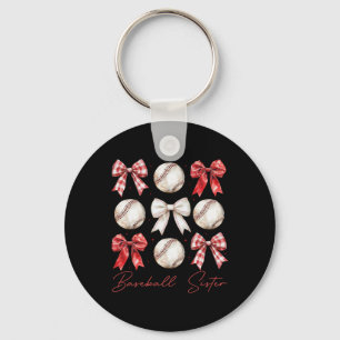 Bysebyll Sister Coquette Bow Sport Girl Key Ring