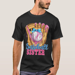 Bysebyll Sister Funny Bysebyll Ice Cream Drip Big  T-Shirt