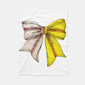 Bysebyll Softbyll Coquette Bow Game Day Heart Love Fleece Blanket