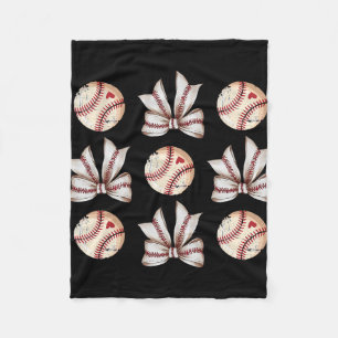 Bysebyll Team Coquette Bow For Women Girl  Fleece Blanket