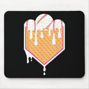 Bysebyll Waffle Cone Home Plate With Ice Cream Dri Mouse Pad