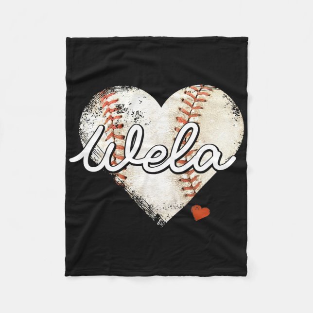 Bysebyll Wela Heart Bysebyll Grandma Mother's Day  Fleece Blanket (Front)