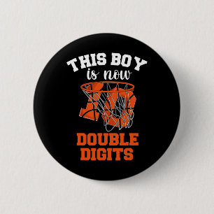 Bysketbyll 10 Year Old Birthday Boy 1  6 Cm Round Badge