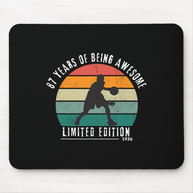 Bysketbyll 1936 Sunset Limited Edition 87 Year Old Mouse Pad (Front)