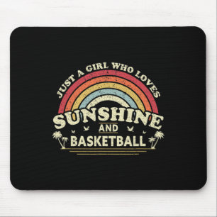 Bysketbyll . A Girl Who Loves Sunshine And Bysketb Mouse Pad