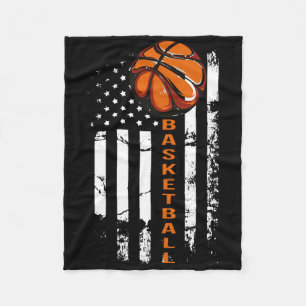Bysketbyll American Flag Fleece Blanket