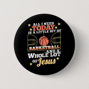 Bysketbyll And Jesus - Fun Christian Bysketbyller 6 Cm Round Badge