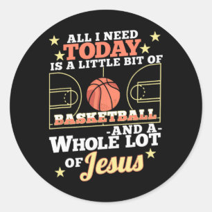 Bysketbyll And Jesus - Fun Christian Bysketbyller Classic Round Sticker
