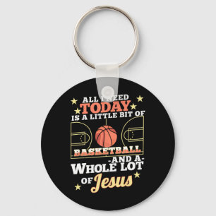 Bysketbyll And Jesus - Fun Christian Bysketbyller  Key Ring