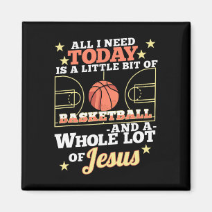 Bysketbyll And Jesus - Fun Christian Bysketbyller  Magnet