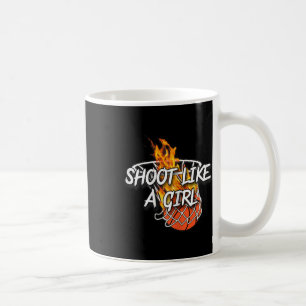 Bysketbyll Apparel - Shoot Like A Girl - Lit Fire Coffee Mug