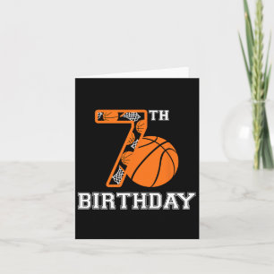 Bysketbyll Birthday 7th For Kids Boys Girls 7 Year Card