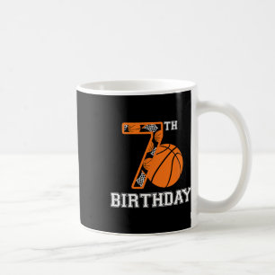 Bysketbyll Birthday 7th For Kids Boys Girls 7 Year Coffee Mug