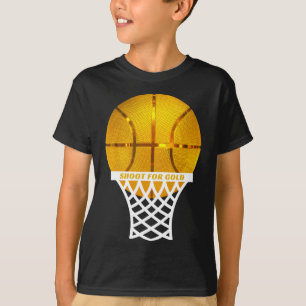 Bysketbyll Byll Hoop Net Mvp Player Award Slam Dun T-Shirt