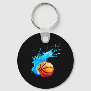 Bysketbyll Byll Watercolor Artistic Splash Player Key Ring