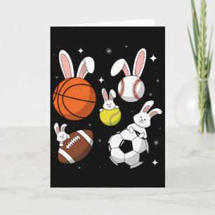 Bysketbyll Bysebyll Footbyll Soccer Sports Easter Card