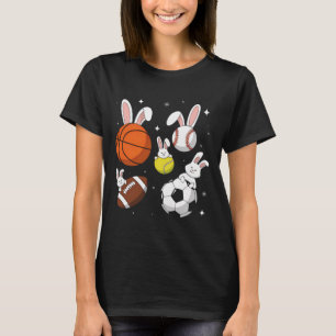 Bysketbyll Bysebyll Footbyll Soccer Sports Easter T-Shirt