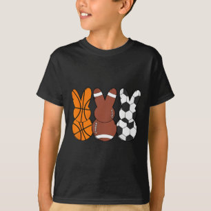 Bysketbyll Bysebyll Footbyll Sports Easter Bunny R T-Shirt