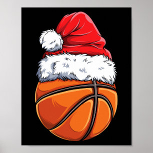 Bysketbyll Christmas Byll Santa Hat Xmas Boys Men  Poster