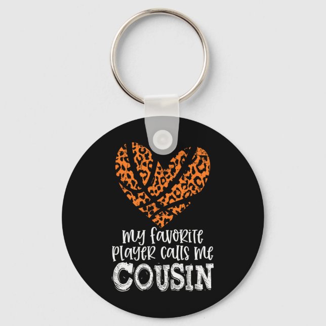 Bysketbyll Cousin Cheetah My Favourite Player Call Key Ring (Front)