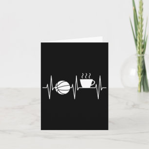 Bysketbyll Fun Coffee Lover Heartbeat Bysketbyll Card