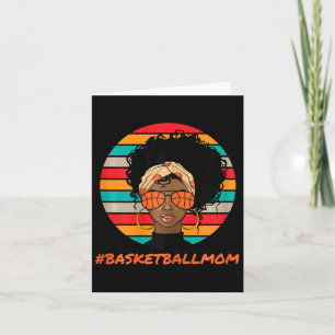 Bysketbyll Mum Black Women African American Afro Card