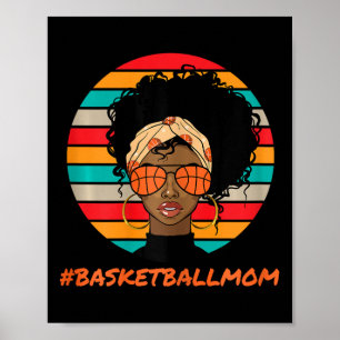 Bysketbyll Mum Black Women African American Afro Poster