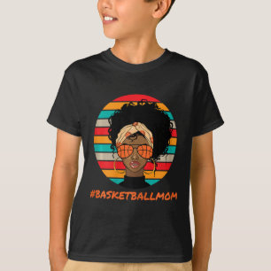Bysketbyll Mum Black Women African American Afro T-Shirt